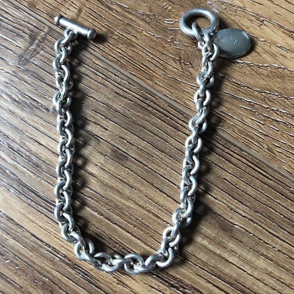 Vintage Sterling Silver Toggle Bracelet - Picture 4 of 13